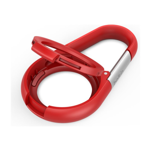 Belkin Secure Holder with Carabiner - Estuche para Airtag - rojo - para Apple AirTag (MSC008BTRD)