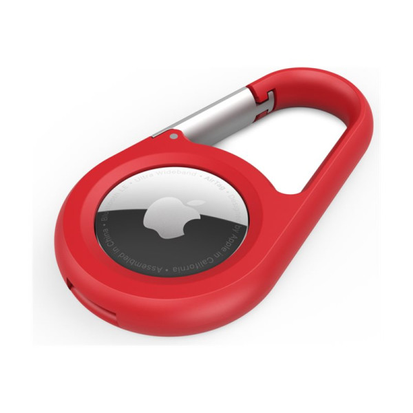 Belkin Secure Holder with Carabiner - Estuche para Airtag - rojo - para Apple AirTag