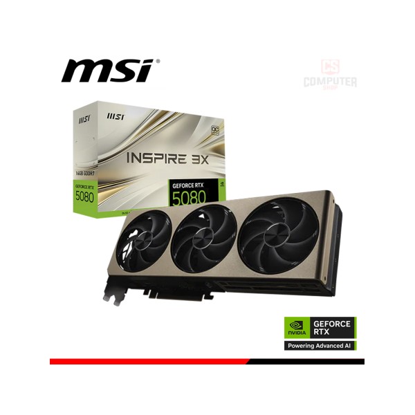 Tarjeta de Video GeForce RTX 5080 16GB GDDR7 INSPIRE 3X OC