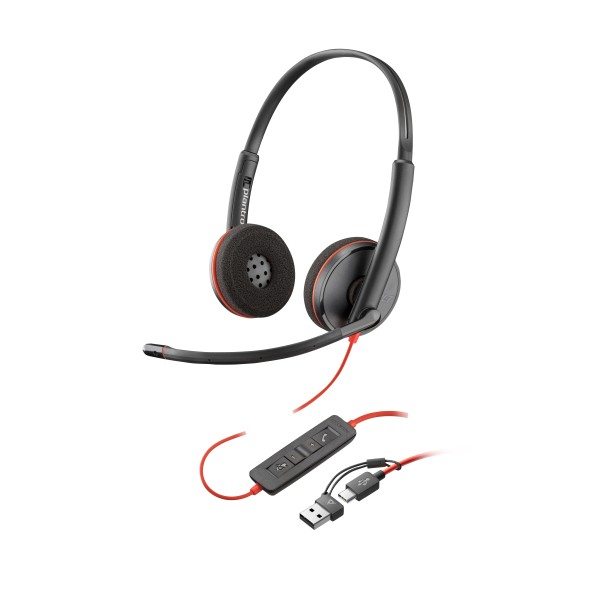 AURICULARES ESTEREO USB-C POLY BLACKWIRE