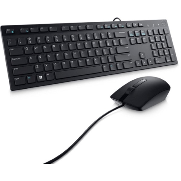 Dell - Keyboard and mouse set - Spanish - Wired - KM300C (KM300C-LTN)