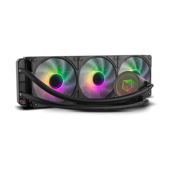 REFRIGERACION HUMMER M-360 ARGB BLACK compatible con AMD y INTEL, iluminacion ARGB