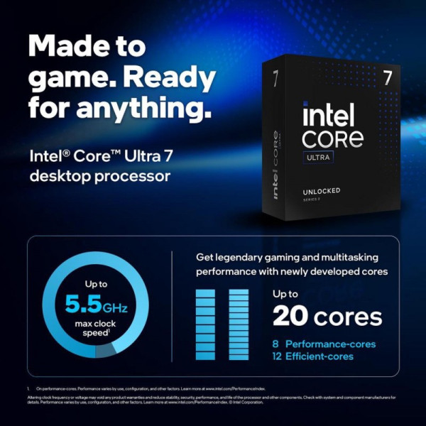 Procesador Intel Core Ultra 5 245K 5.2GHZ 24MB Cache (BX80768245K)