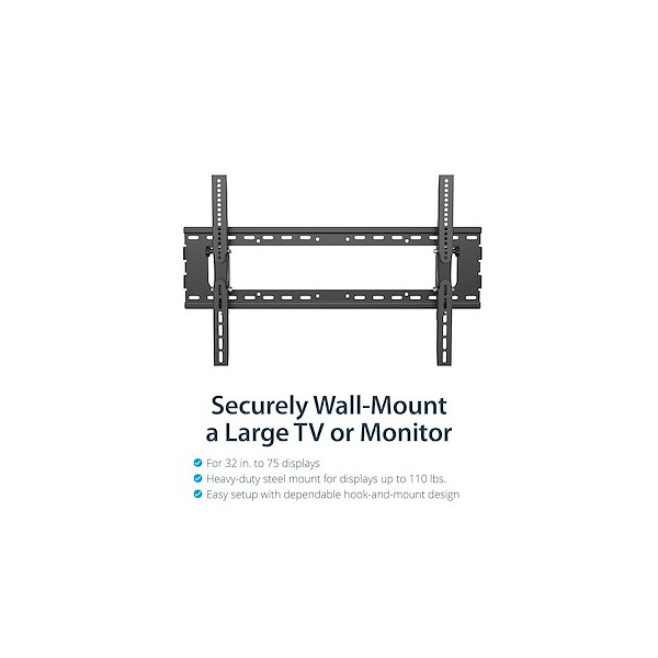 Soporte VESA de Pared para Televisor o Monitor LCD, LED o Plasma de 32in a 75in (FLATPNLWALL)