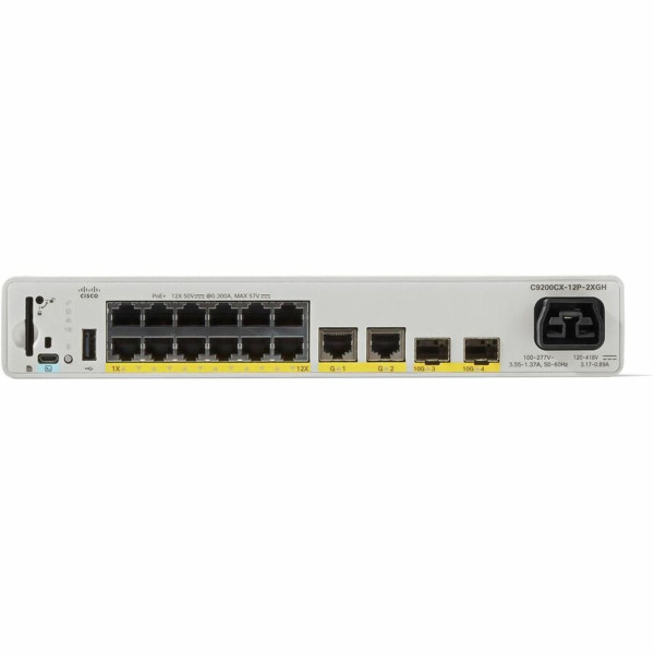 Cisco - Switch - 8 - Catalyst 9000 Compact Switch 8 (C9200CX-8P-2X2G-A)