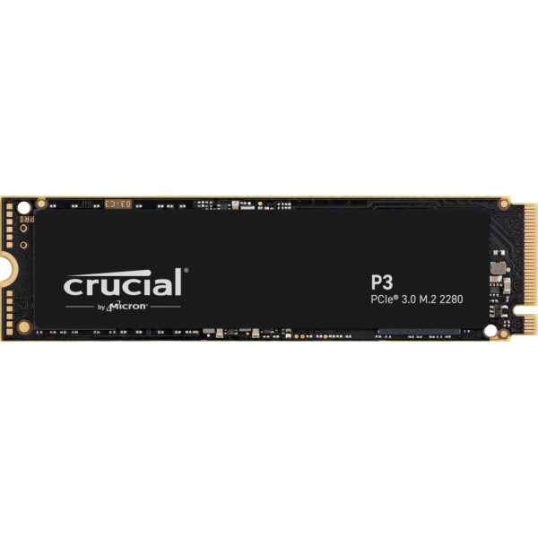 Unidad SSD Crucial P3 4TB, PCIe M.2, PCIe Gen3x4