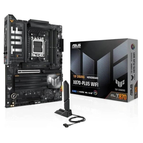 ASUS - TUF GAMING X870-PLUS WIFI - Motherboard - ATX - Socket AM5 - AMD X870 - para Ryzen