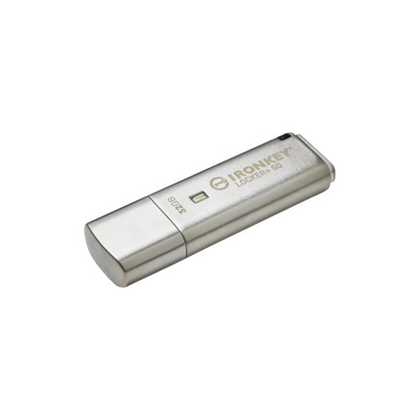 Kingston IronKey Locker+ 50 - Unidad flash USB - cifrado - 32 GB - USB 3.2 Gen 1