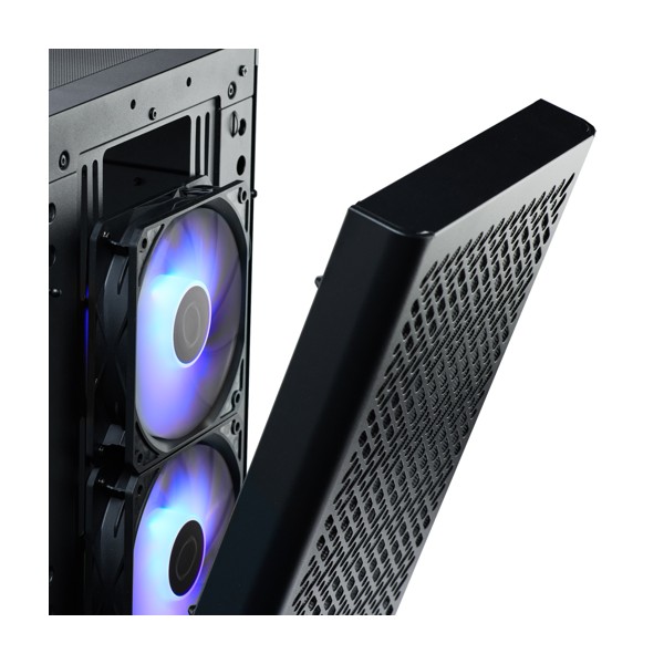 Gabinete Gamer Cooler Master ELITE 520 Mid Tower 3 Ventiladores ATX Micro-ATX Mini ITX Negro (E502-KGNN-S00)