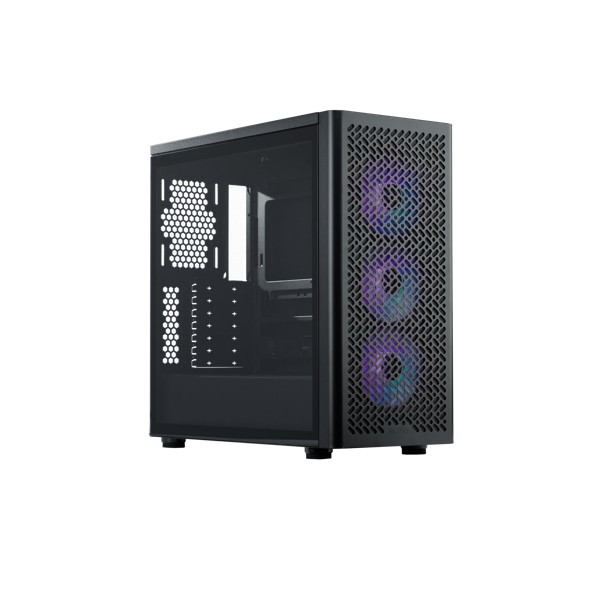 Gabinete Gamer Cooler Master ELITE 520 Mid Tower 3 Ventiladores ATX Micro-ATX Mini ITX Negro (E502-KGNN-S00)