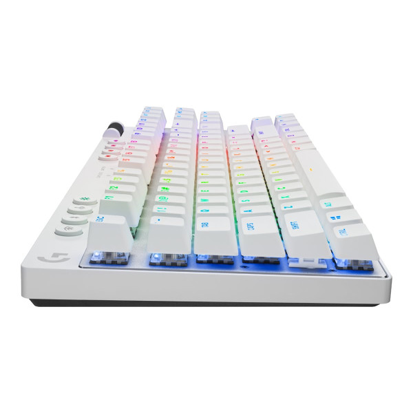 Teclado Gaming Inalámbrico Logitech G PRO X TKL LIGHTSPEED  Blanco (Interruptores Táctiles GX Brown) (920-012143)