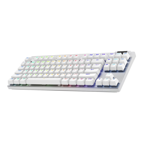 Teclado Gaming Inalámbrico Logitech G PRO X TKL LIGHTSPEED  Blanco (Interruptores Táctiles GX Brown) (920-012143)