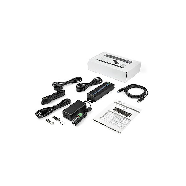 Hub Ladrón USB 3.0  10 Puertos ESD 350W (HB30A10AME)