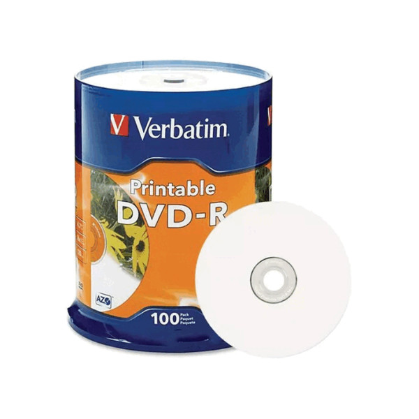 PACK DVD-R 100 UNID IMPRIMIBLE