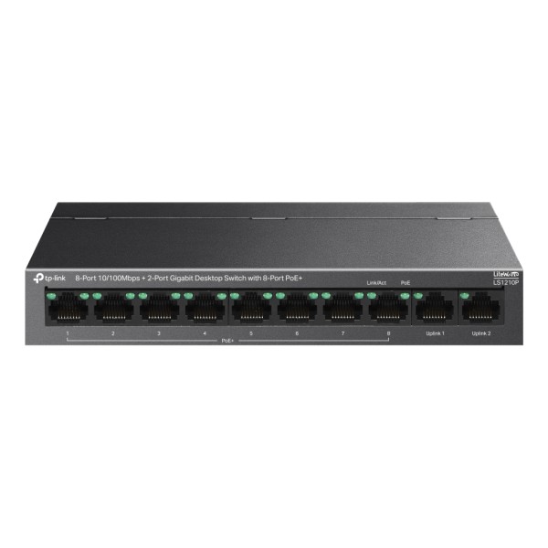 TP-Link - Switch - Conmutador  Gigabit de 8 puert (LS1210P)