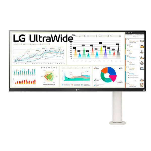 Monitor Lg Ultrawide Ergonómico De 34 Ips, Full Hd, Freesync, Vesa (34WQ680-W.AWH)