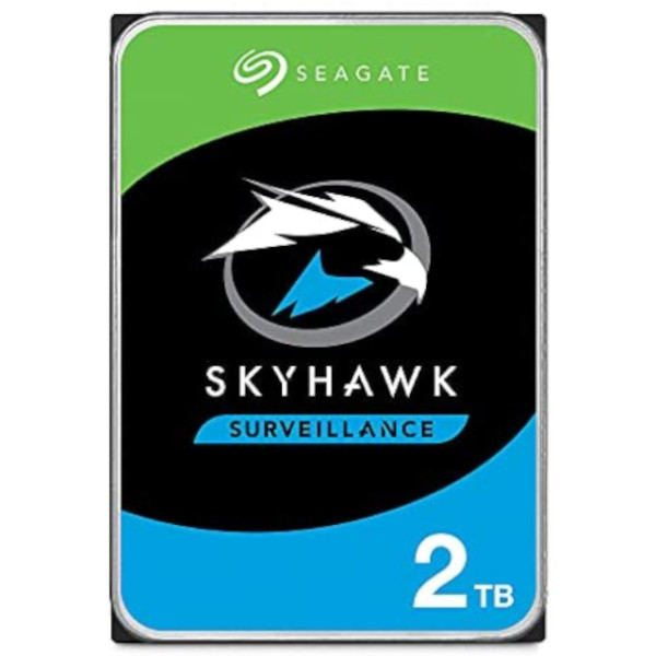 Disco duro interno Seagate SkyHawk ST2000VX017  2 TB  3.5in  SATA 6Gb/s  Búfer: 256 MB.