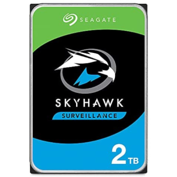 Disco Duro Seagate SkyHawk  2TB de 3,5in Sata 6Gb/s  Búfer 256 MB.(ST2000VX017)