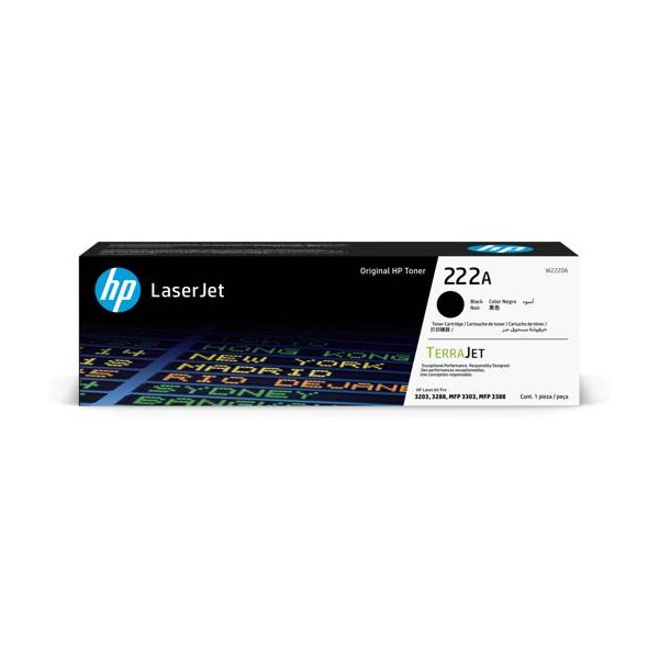 HP 222A NEGRO LASERJET TONER CARTRIDGE