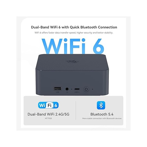 Beelink EQi12 Mini Pc Intel 12Gen  Core I3-1220P 16GB RAM DDR4 500GB SSD WIN 11 PRO (BLEQI12D41220P16G500G)