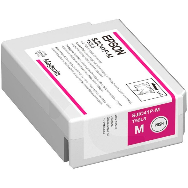 Epson SJIC41P-M - Magenta - original - blíster con alarmas de RF/acústica - cartucho de tinta - para ColorWorks CW-C4000, CW-C4000E (BK), CW-C4000E (MK)