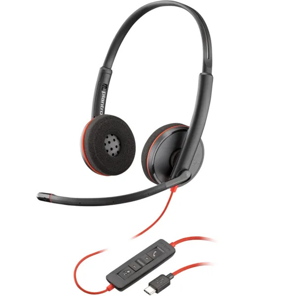 POLY - Headset - Wired - Blackwire 3220 Stereo USB-C He