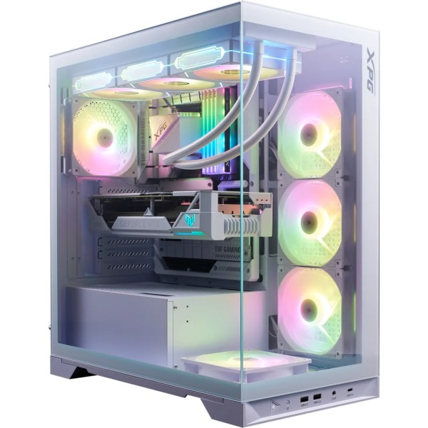 Gabinete XPG INVADER X BTF ATX 5 Vent. ARGB Blanco (INVADERXBTFMT-WHCWW)