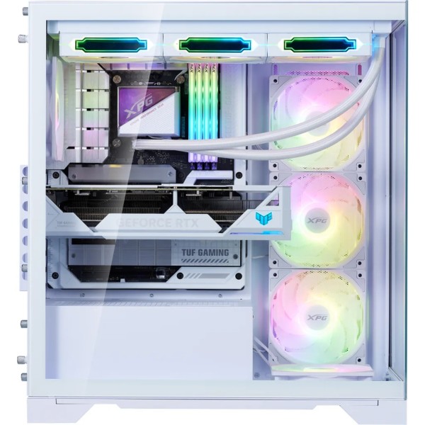 Gabinete XPG INVADER X BTF ATX 5 Vent. ARGB Blanco (INVADERXBTFMT-WHCWW)