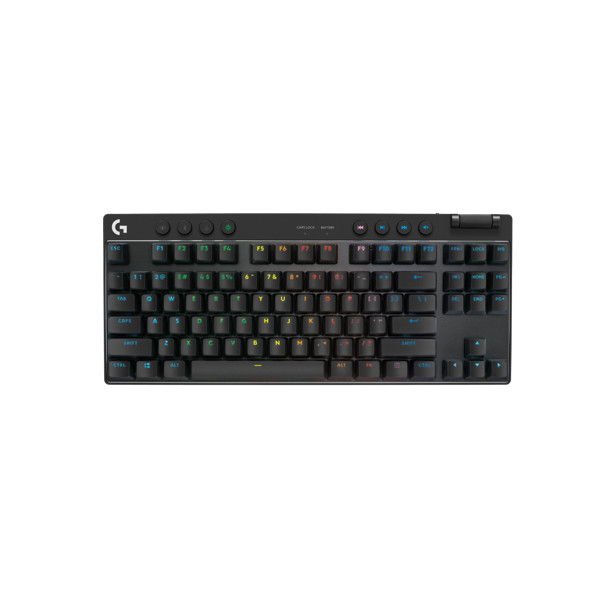 Teclado Gamer Logitech G PRO X TKL Inalámbrico LIGHTSPEED, Negro