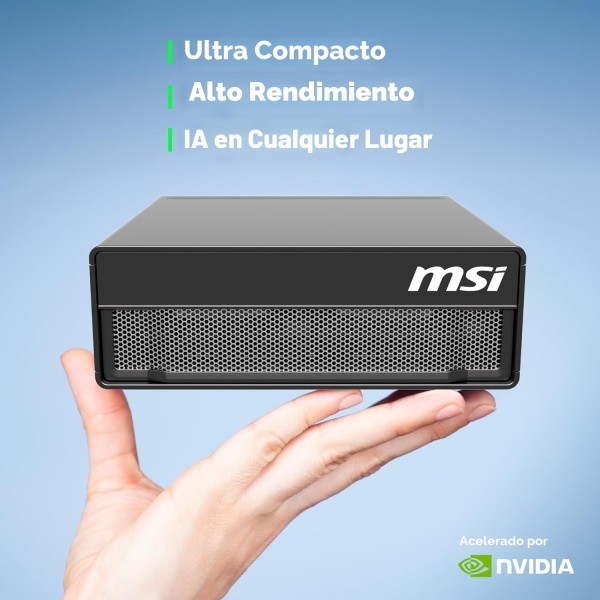 MSI EdgeXpert AI Mini Desktop NVIDIA GB10 Grace Blackwell 128 GB SSD NVMe Gen5 de 4 TB WiFi 7 NVIDIA DGX OS (Linux) (EdgeXpert13S)
