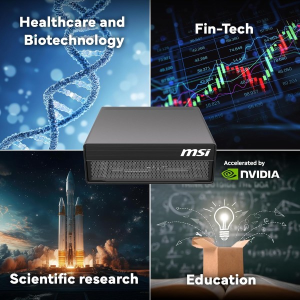 MSI EdgeXpert AI Mini Desktop NVIDIA GB10 Grace Blackwell 128 GB SSD NVMe Gen5 de 4 TB WiFi 7 NVIDIA DGX OS (Linux) (EdgeXpert13S)
