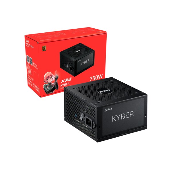 Fuente de Poder XPG KYBER II 750W 80+ Gold (KYBERII750G-BKCCL)