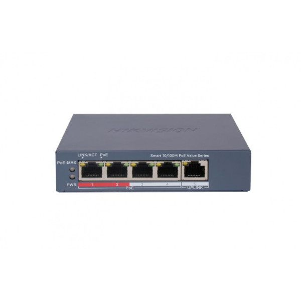 Hikvision - Switch - Ethernet - 4 - Fast Ethernet - Smart POE