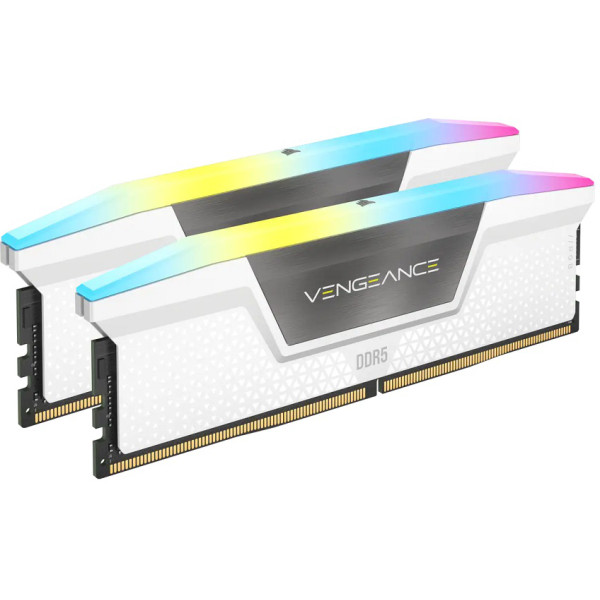 Corsair Memory - DDR5 SDRAM - 5200 MHz - RGB Kit 2X16gb Blanco