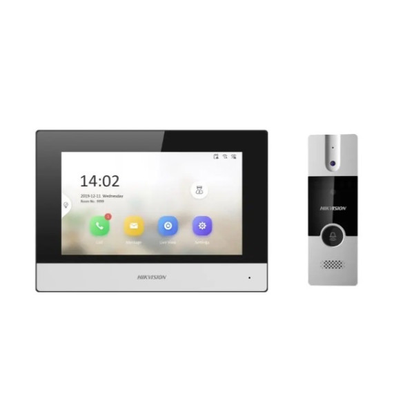 Hikvision - Video intercom system - Hybrid Kit with 1 indoor stati (DS-KIS302-P)