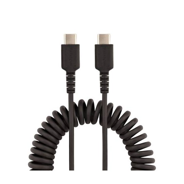 USB C Charging Cable - 50cm (20in) Coil (R2CCC-50C-USB-CABLE)