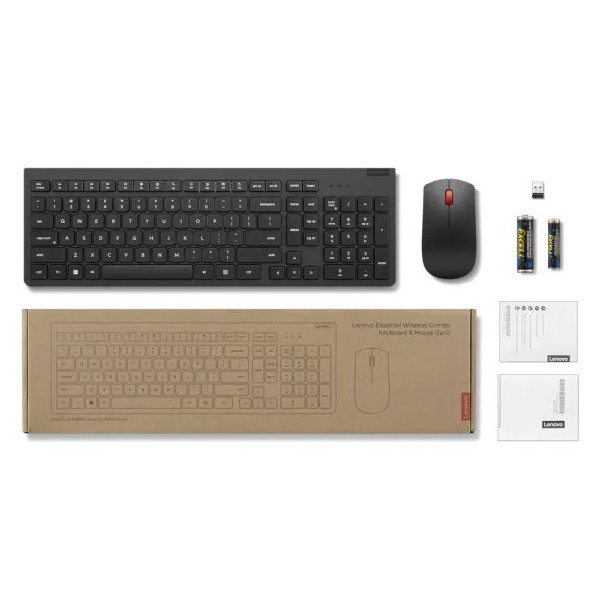 KIT TECLADO Y MOUSE LENOVO ESSENTIAL USB