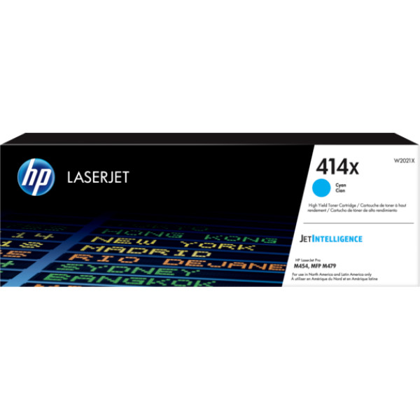 Toner HP 414X Cyan LaserJet Cartridge