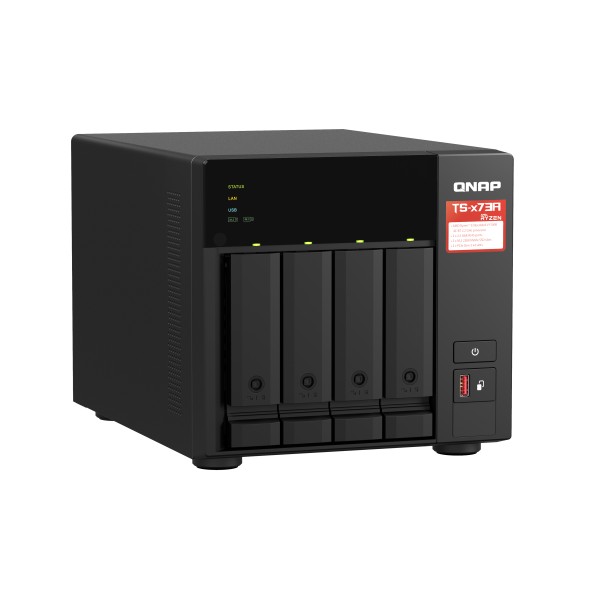 QNAP TS-473A - Servidor NAS - 4 compartimentos - SATA 6Gb/s - RAM 8 GB - 2.5 Gigabit Ethernet (TS-473A-8G-US)