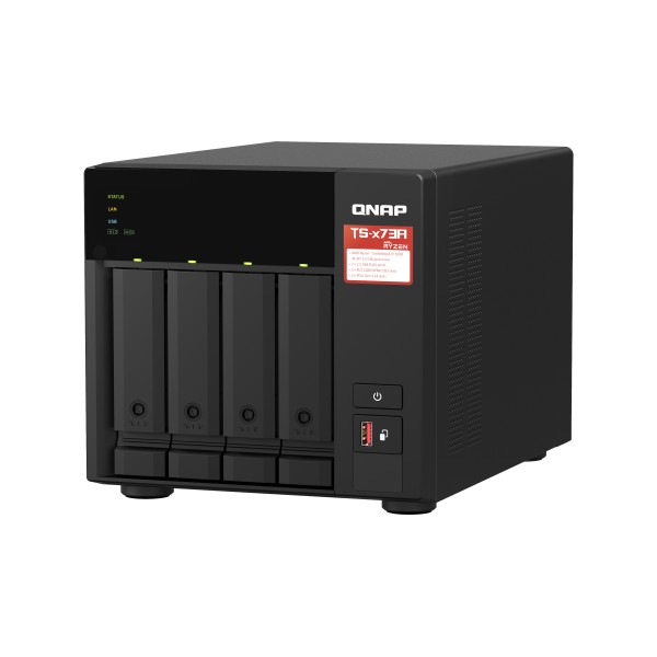 QNAP TS-473A - Servidor NAS - 4 compartimentos - SATA 6Gb/s - RAM 8 GB - 2.5 Gigabit Ethernet (TS-473A-8G-US)