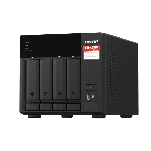 QNAP TS-473A - Servidor NAS - 4 compartimentos - SATA 6Gb/s - RAM 8 GB - 2.5 Gigabit Ethernet (TS-473A-8G-US)