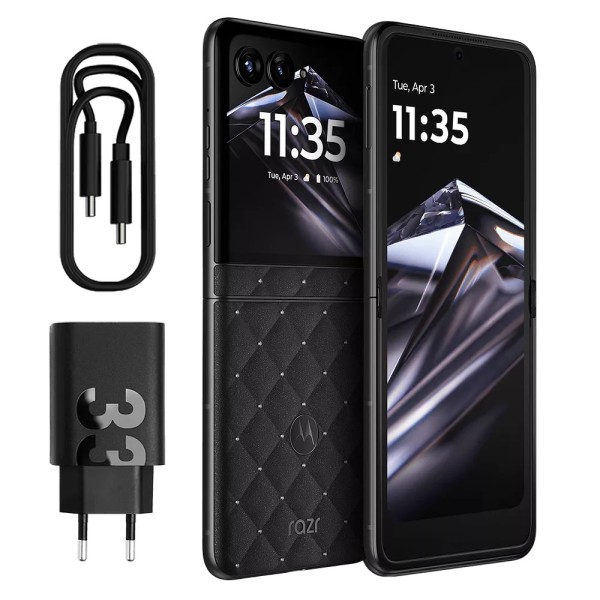 Motorola - 12 GB Razr 70 - Smartphone - Swarovski Black