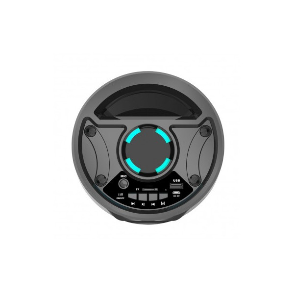PARLANTE BT 4inx2 /10W /FM/TF/USB/ MIC/LUCES NEGRO (I160TOWERBT3220CN)