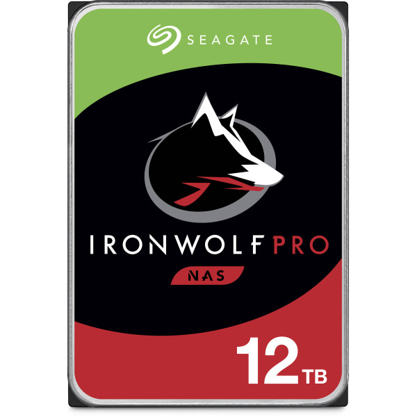 Seagate IronWolf Pro ST12000NT001 - Disco duro - 12 TB - interno - 3.5in - SATA 6Gb/s - 7200 rpm - búfer: 256 MB - con Recuperación de datos Seagate Rescue de 3 años