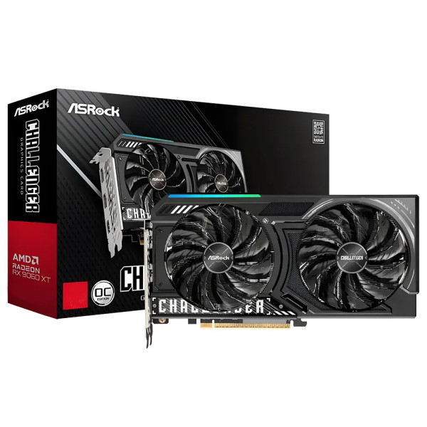 Tarjeta de Video ASRock Radeon RX 9060 XT Challenger 16GB GDDR6 OC (90-GA5QZZ-00UANZ)