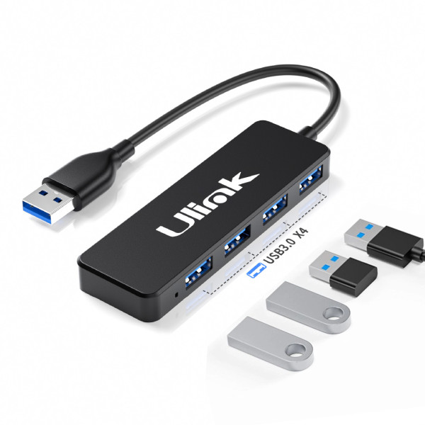 Mini HUB Ulink UL-HUB300 de 4 puertos USB 3.0 (0060186)