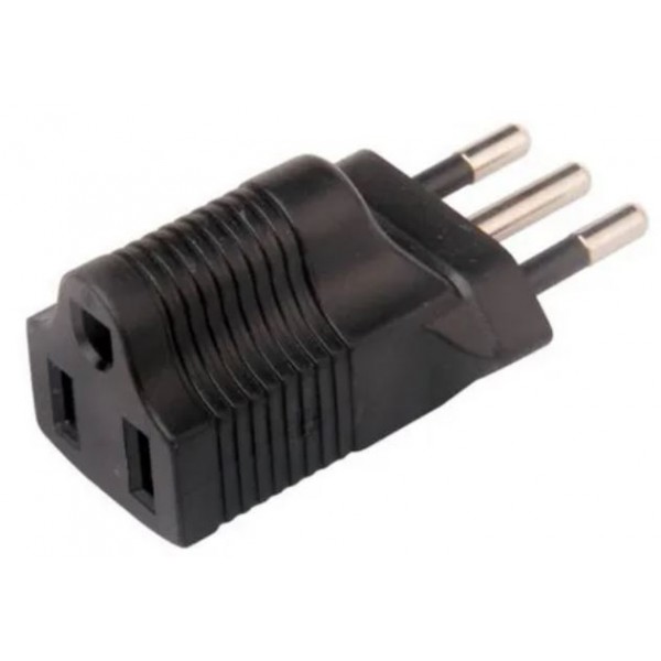 Adaptador De Corriente Americano A Nacional  10a 250v  (3 M. Gtia.)