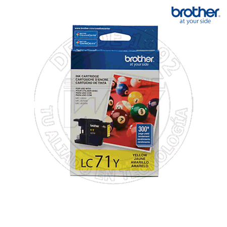 Cartucho de Tinta Brother LC71Y Amarilla