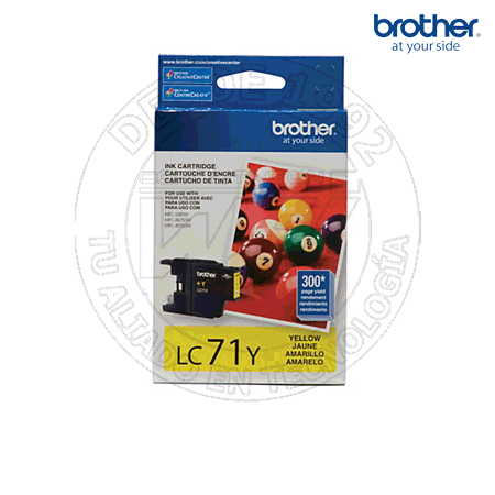 Cartucho de Tinta Brother LC71Y Amarilla (LC71Y)
