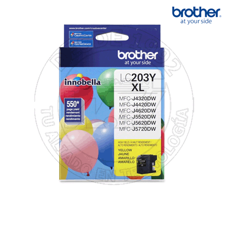 Cartucho de Tinta Brother Lc203Y Color Amarillo